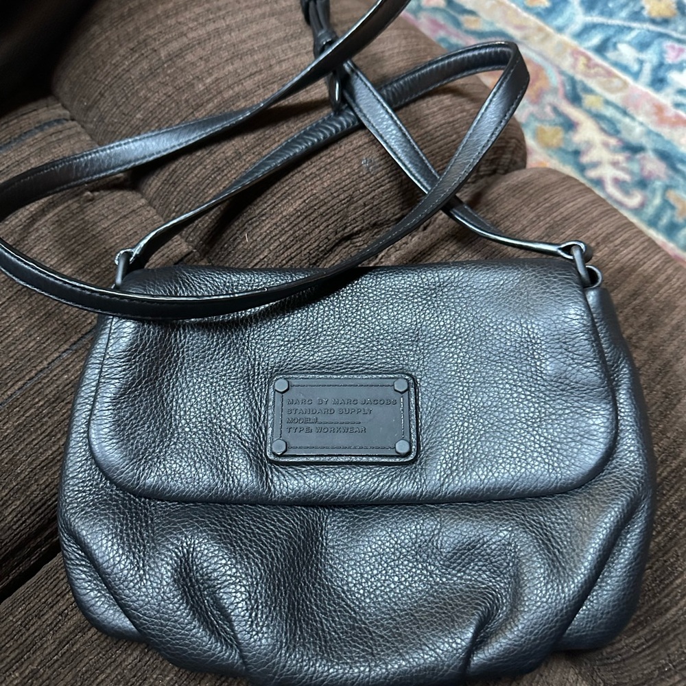 Black Leather Marc Jacobs bag